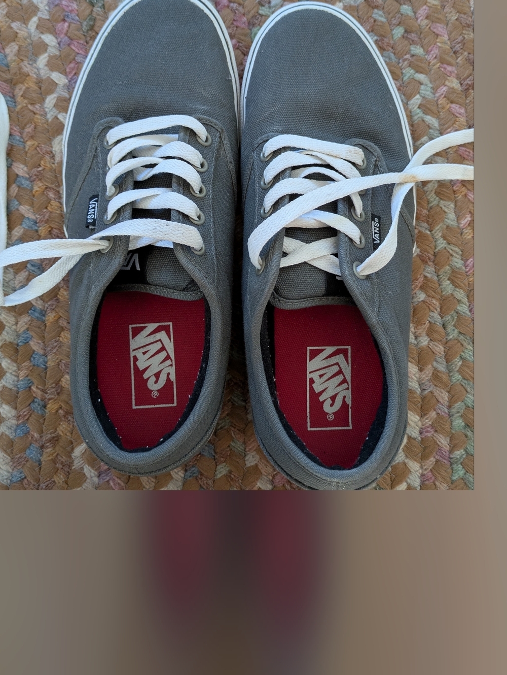 Grey Vans Sneakers, Sz 9